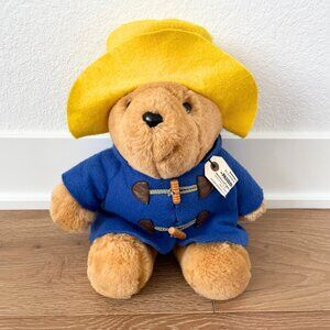 Vintage Sears Paddington Bear 15” Kids Gifts Plush Toy Stuffed Animal Blue Coat